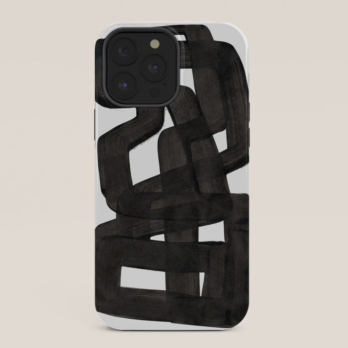 Boulder' Mid Century Modern Fun Abstract Shapes  iPhone Case