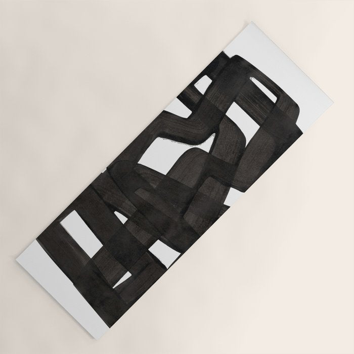 Boulder' Mid Century Modern Fun Abstract Shapes  Yoga Mat