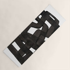 Boulder' Mid Century Modern Fun Abstract Shapes  Yoga Mat