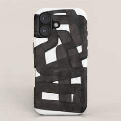 Boulder' Mid Century Modern Fun Abstract Shapes  iPhone Case