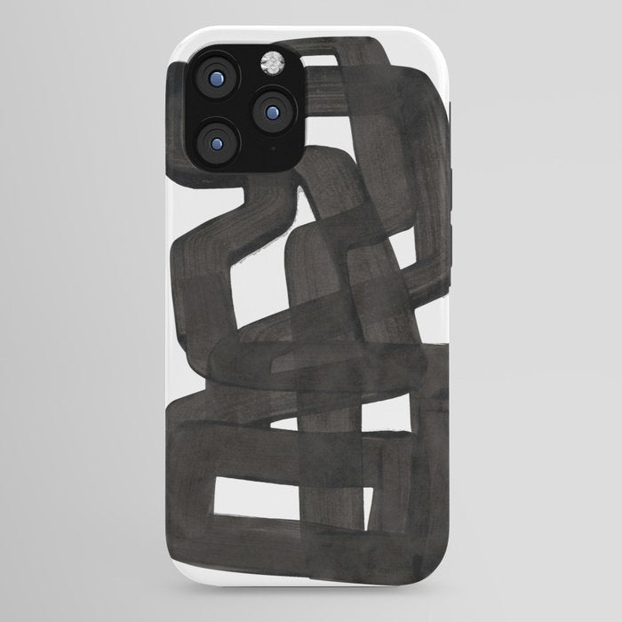 Boulder' Mid Century Modern Fun Abstract Shapes  iPhone Case