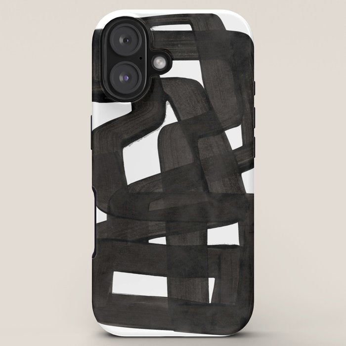 Boulder' Mid Century Modern Fun Abstract Shapes  iPhone Case