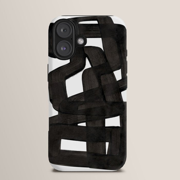 Boulder' Mid Century Modern Fun Abstract Shapes  iPhone Case