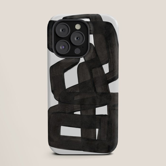 Boulder' Mid Century Modern Fun Abstract Shapes  iPhone Case