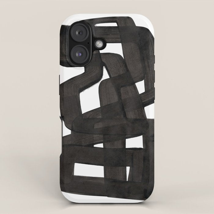 Boulder' Mid Century Modern Fun Abstract Shapes  iPhone Case