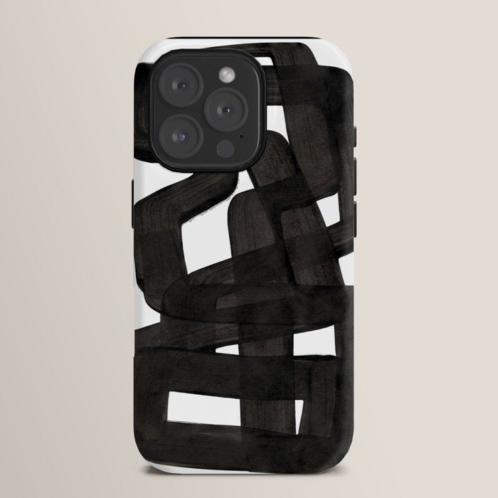 Boulder' Mid Century Modern Fun Abstract Shapes  iPhone Case