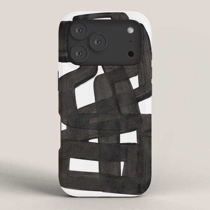 Boulder' Mid Century Modern Fun Abstract Shapes  iPhone Case