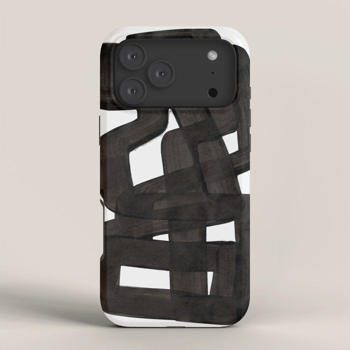 Boulder' Mid Century Modern Fun Abstract Shapes  iPhone Case
