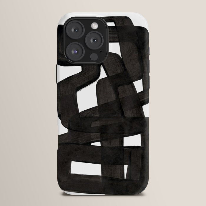 Boulder' Mid Century Modern Fun Abstract Shapes  iPhone Case