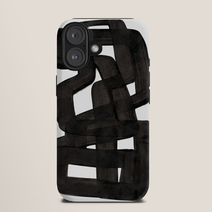 Boulder' Mid Century Modern Fun Abstract Shapes  iPhone Case