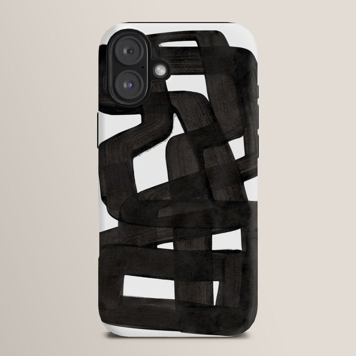 Boulder' Mid Century Modern Fun Abstract Shapes  iPhone Case