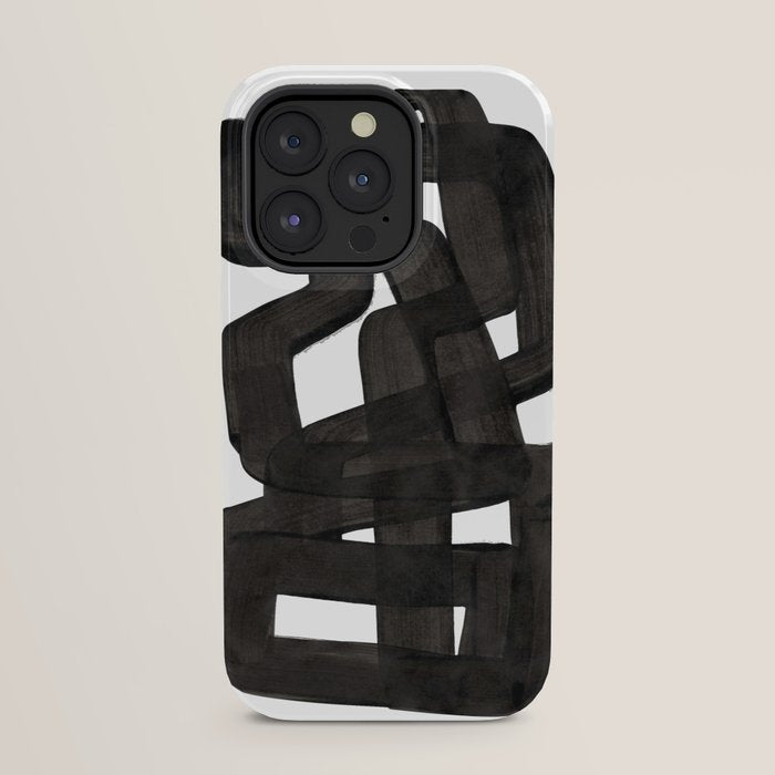 Boulder' Mid Century Modern Fun Abstract Shapes  iPhone Case
