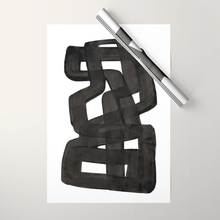 Boulder' Mid Century Modern Fun Abstract Shapes  Wrapping Paper