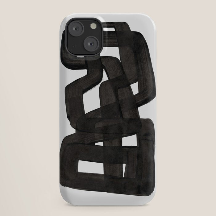 Boulder' Mid Century Modern Fun Abstract Shapes  iPhone Case