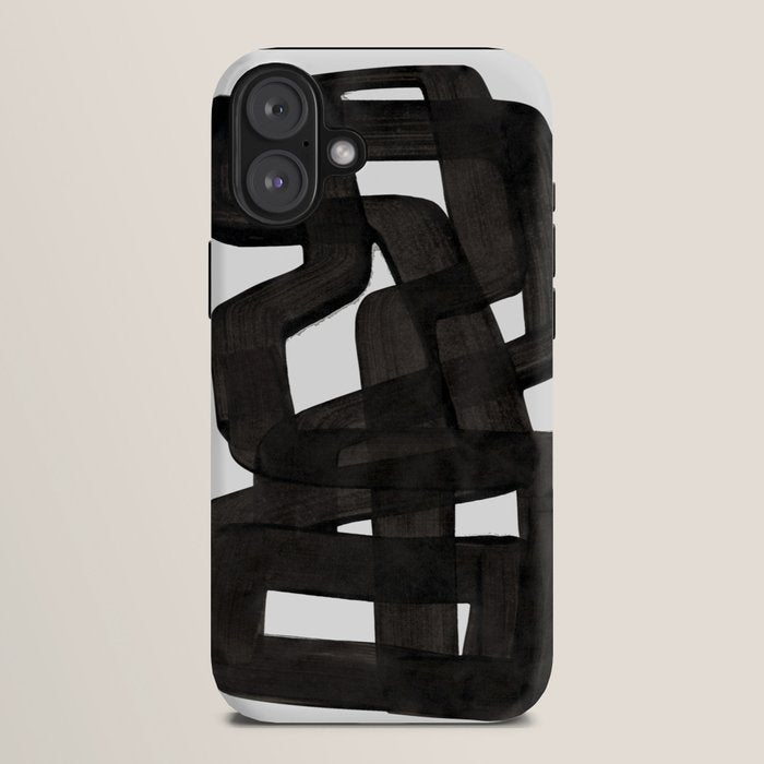 Boulder' Mid Century Modern Fun Abstract Shapes  iPhone Case