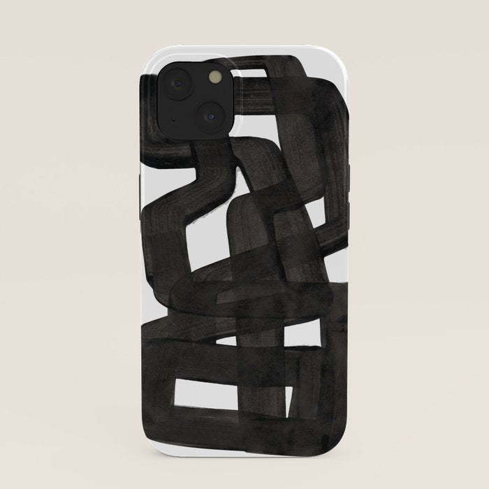Boulder' Mid Century Modern Fun Abstract Shapes  iPhone Case