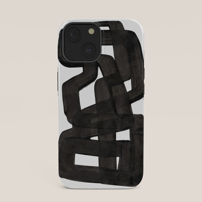 Boulder' Mid Century Modern Fun Abstract Shapes  iPhone Case