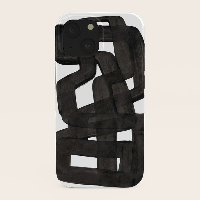 Boulder' Mid Century Modern Fun Abstract Shapes  iPhone Case