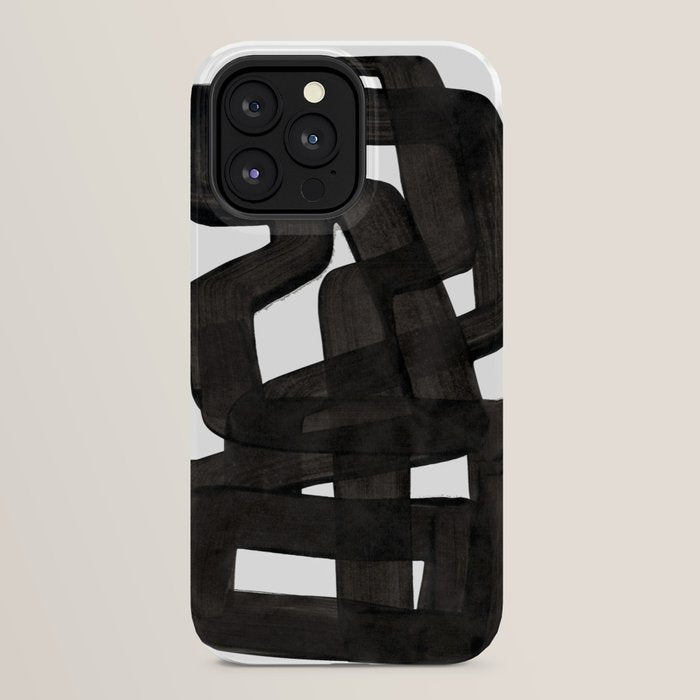 Boulder' Mid Century Modern Fun Abstract Shapes  iPhone Case