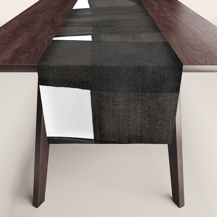 Boulder' Mid Century Modern Fun Abstract Shapes  Table Runner