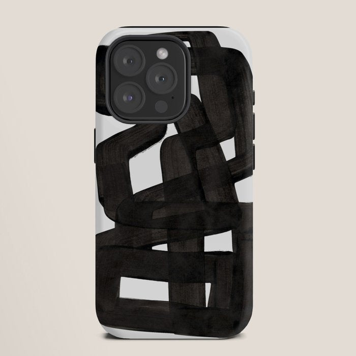 Boulder' Mid Century Modern Fun Abstract Shapes  iPhone Case