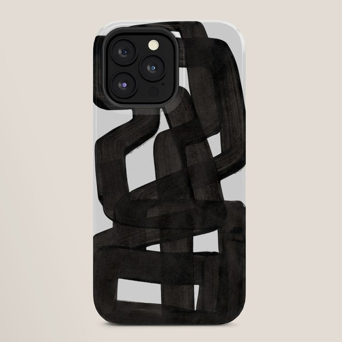 Boulder' Mid Century Modern Fun Abstract Shapes  iPhone Case