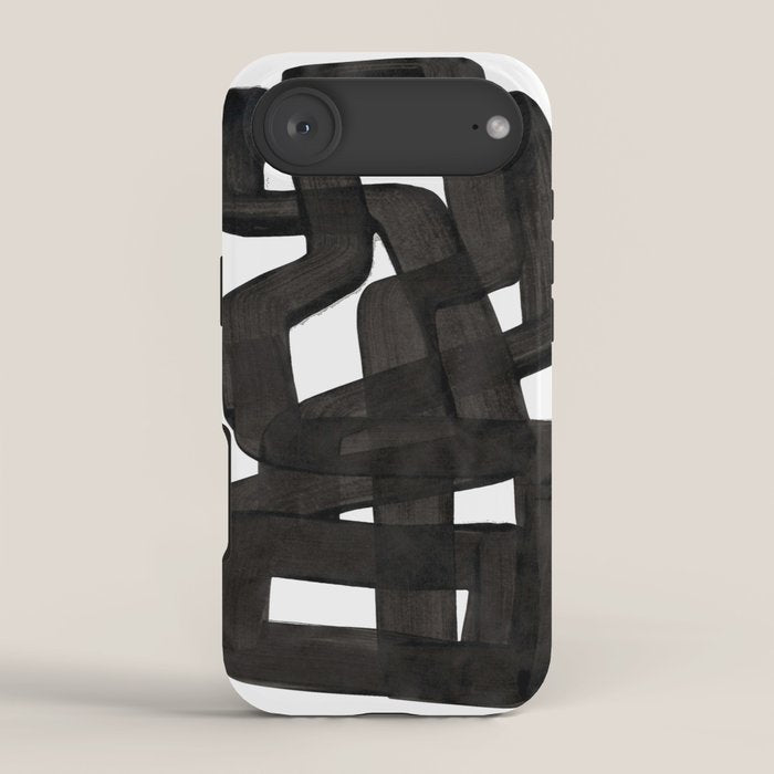 Boulder' Mid Century Modern Fun Abstract Shapes  iPhone Case