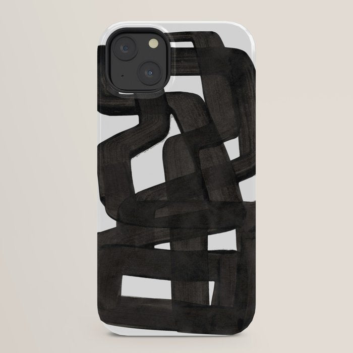 Boulder' Mid Century Modern Fun Abstract Shapes  iPhone Case