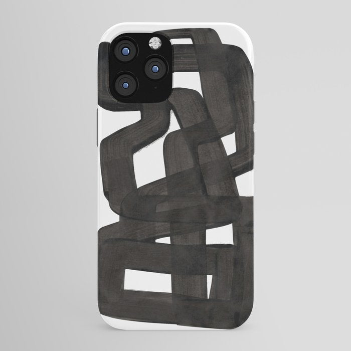 Boulder' Mid Century Modern Fun Abstract Shapes  iPhone Case