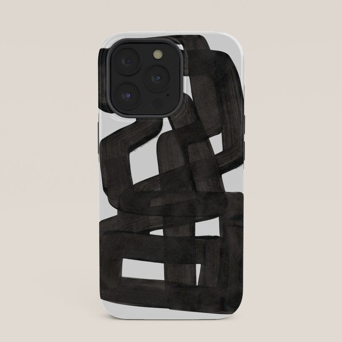 Boulder' Mid Century Modern Fun Abstract Shapes  iPhone Case
