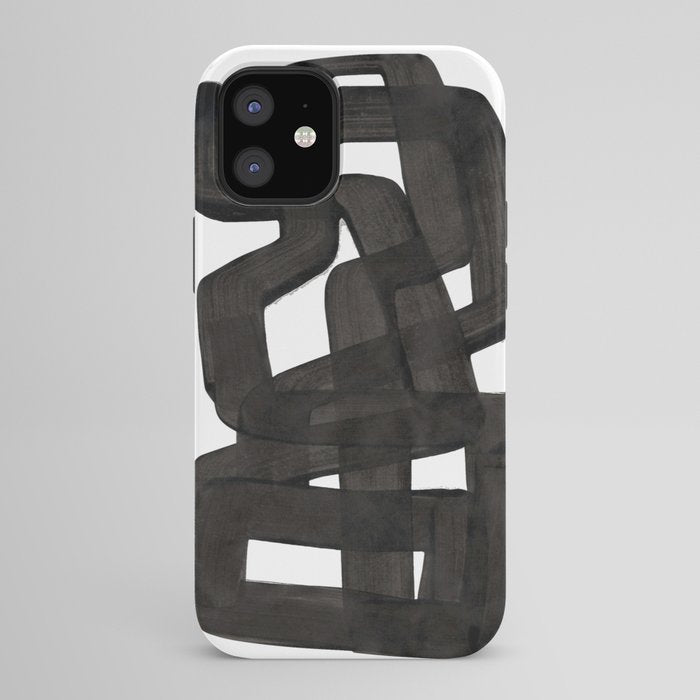 Boulder' Mid Century Modern Fun Abstract Shapes  iPhone Case