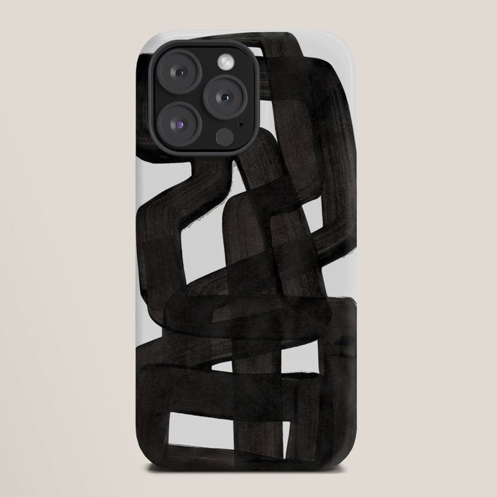 Boulder' Mid Century Modern Fun Abstract Shapes  iPhone Case
