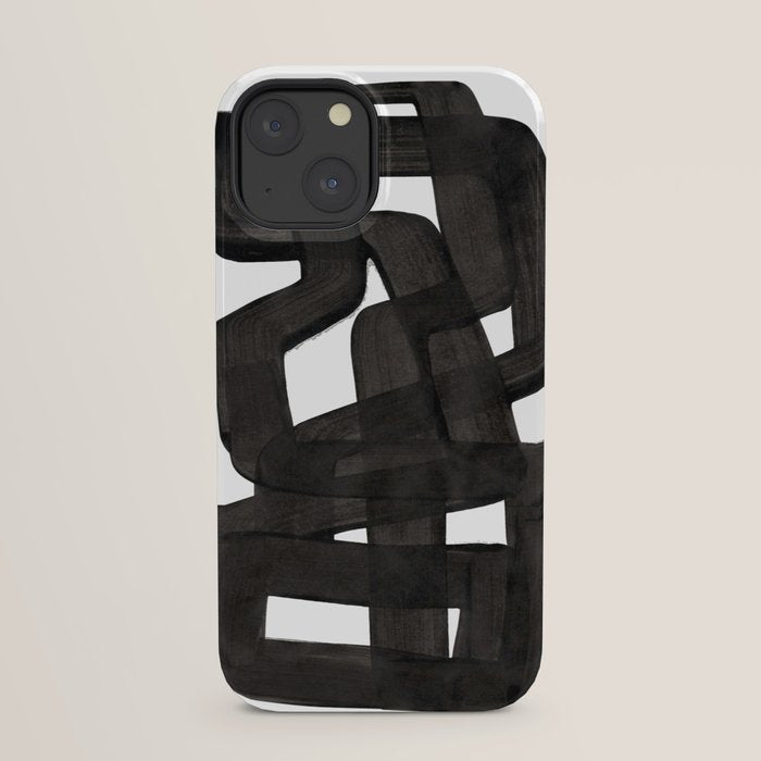 Boulder' Mid Century Modern Fun Abstract Shapes  iPhone Case