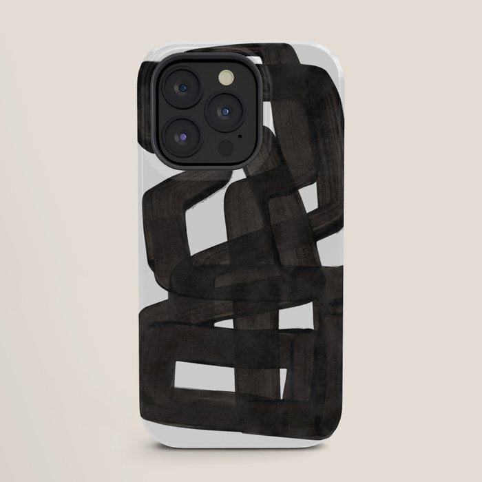 Boulder' Mid Century Modern Fun Abstract Shapes  iPhone Case