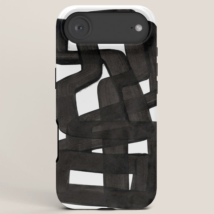 Boulder' Mid Century Modern Fun Abstract Shapes  iPhone Case