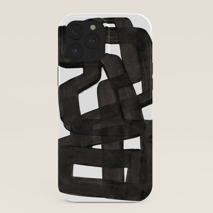 Boulder' Mid Century Modern Fun Abstract Shapes  iPhone Case