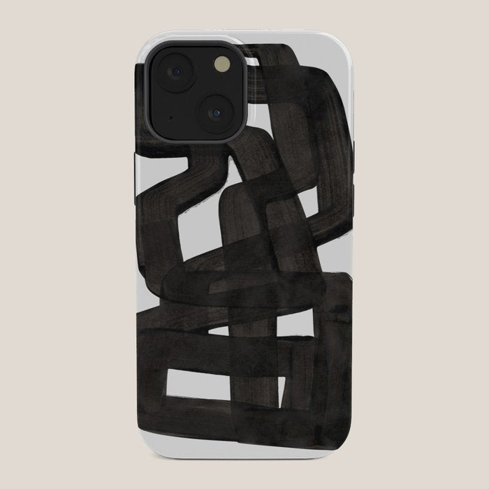 Boulder' Mid Century Modern Fun Abstract Shapes  iPhone Case