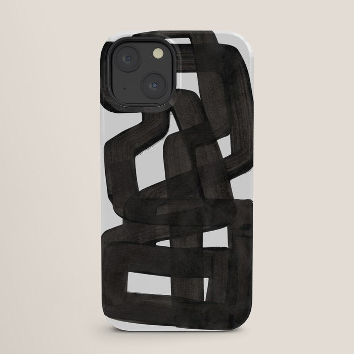 Boulder' Mid Century Modern Fun Abstract Shapes  iPhone Case
