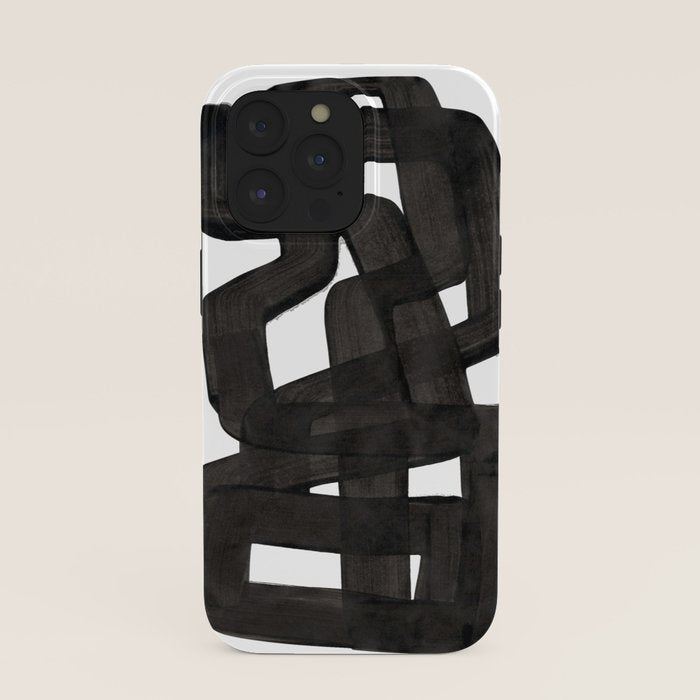 Boulder' Mid Century Modern Fun Abstract Shapes  iPhone Case