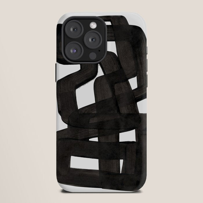 Boulder' Mid Century Modern Fun Abstract Shapes  iPhone Case