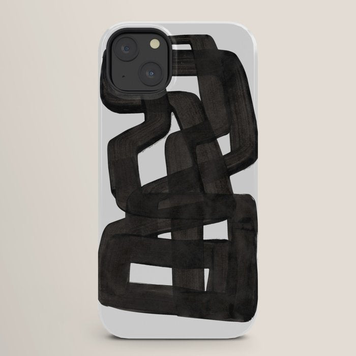 Boulder' Mid Century Modern Fun Abstract Shapes  iPhone Case