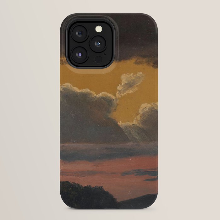 "Cloud Study over Landscape" by Knud Baade, 1838 iPhone Case