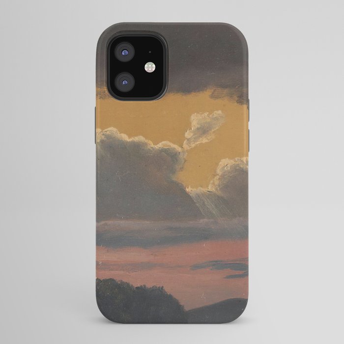 "Cloud Study over Landscape" by Knud Baade, 1838 iPhone Case