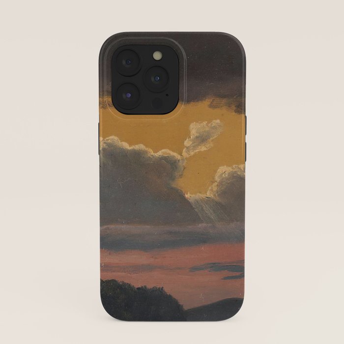"Cloud Study over Landscape" by Knud Baade, 1838 iPhone Case