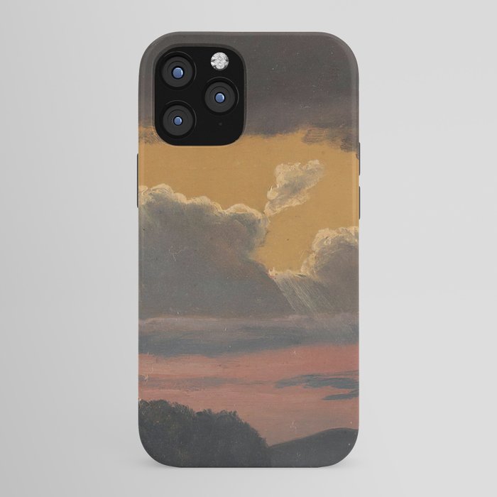 "Cloud Study over Landscape" by Knud Baade, 1838 iPhone Case