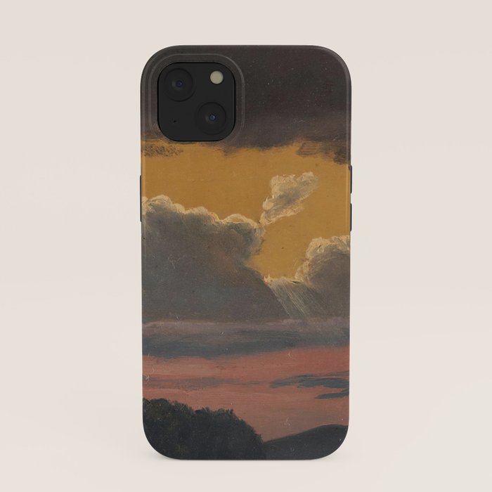 "Cloud Study over Landscape" by Knud Baade, 1838 iPhone Case