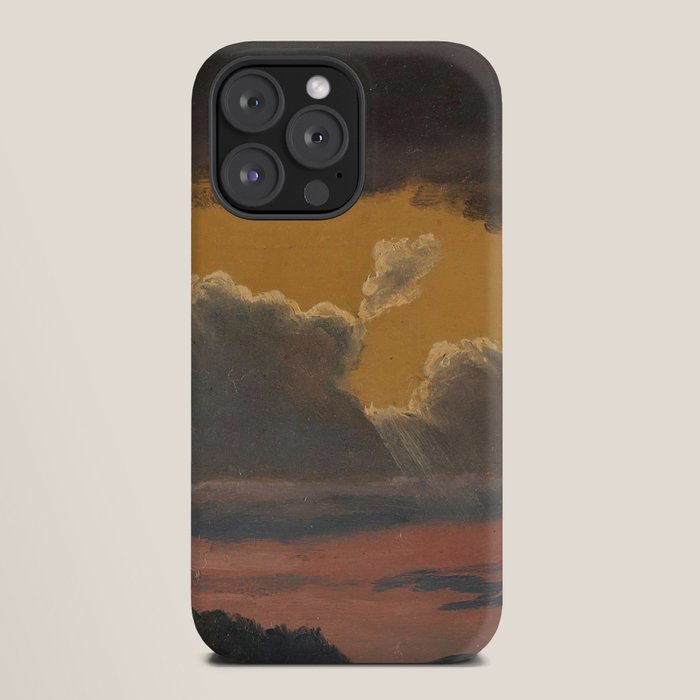 "Cloud Study over Landscape" by Knud Baade, 1838 iPhone Case