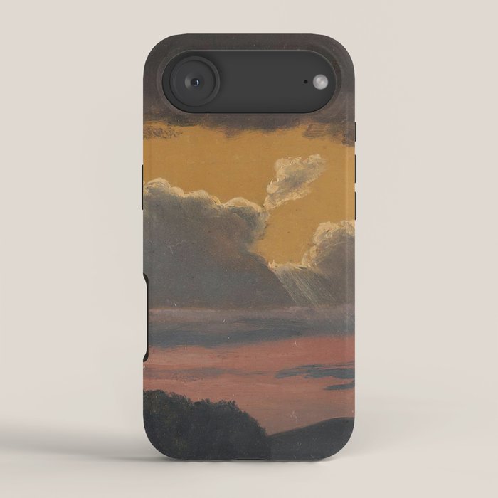 "Cloud Study over Landscape" by Knud Baade, 1838 iPhone Case