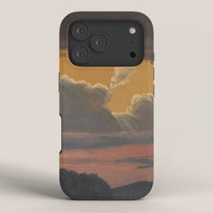 "Cloud Study over Landscape" by Knud Baade, 1838 iPhone Case