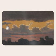 "Cloud Study over Landscape" by Knud Baade, 1838 Cutting Board
